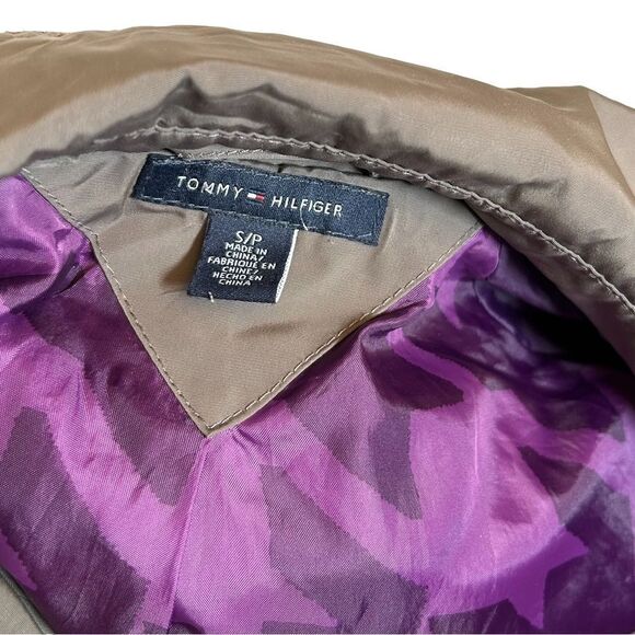 Tommy Hilfiger Trench Coat Long Raincoat Belt Gray Grey Waterproof Jacket Spring - Picture 6 of 7